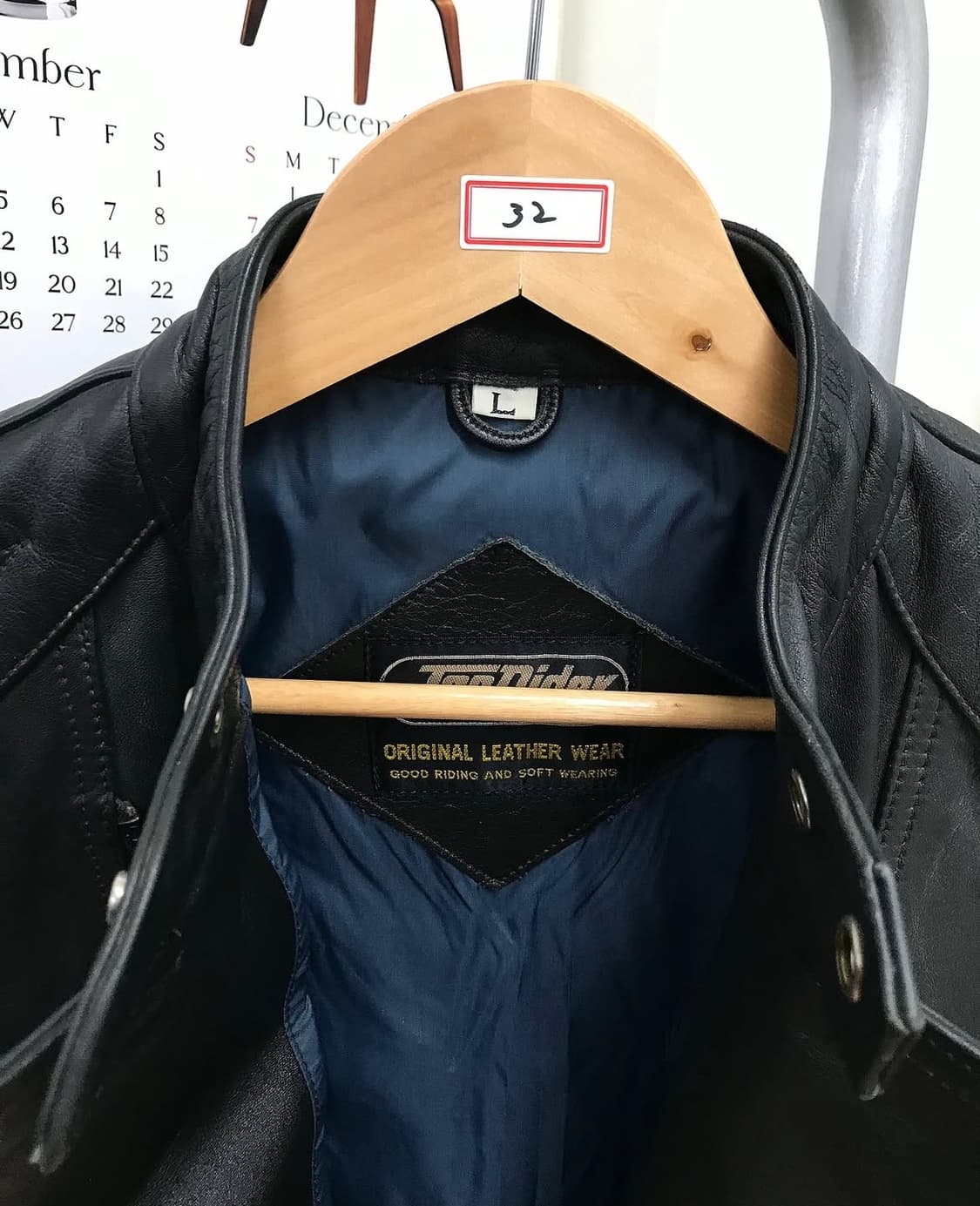 빈티지 레더 라이더 바이커 자켓 상품이미지2