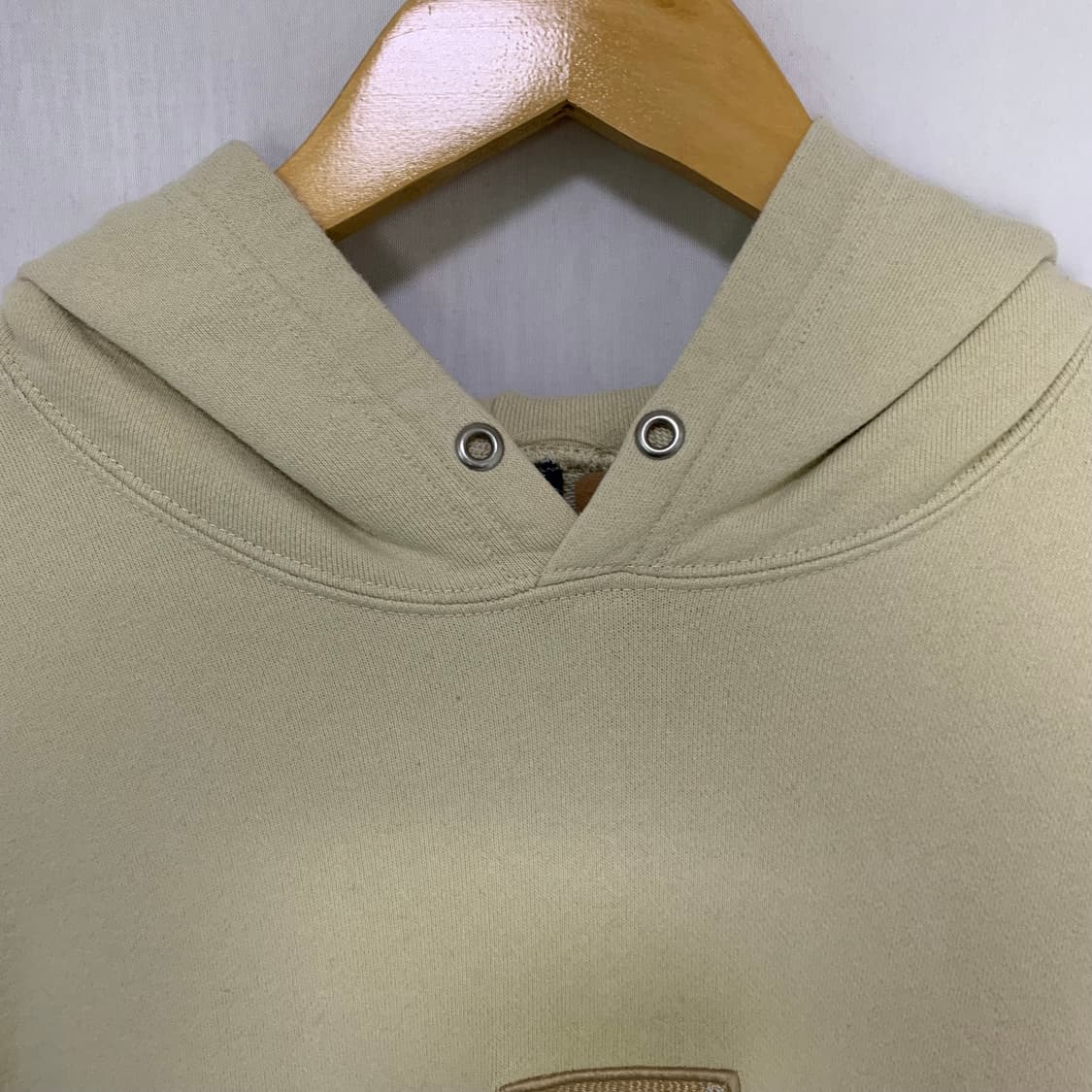 Lee 리 로고 베이직 후드티 올리브 아이보리 남녀공용 L 상품이미지5