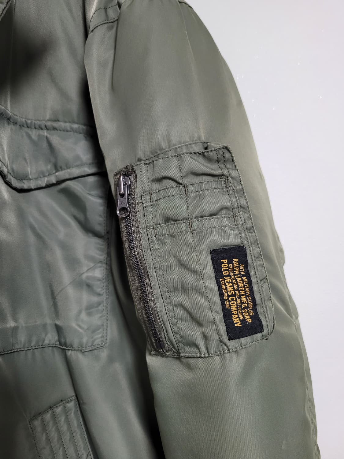 90s 폴로 진스 MA-1 다운 점퍼 자켓 상품이미지4