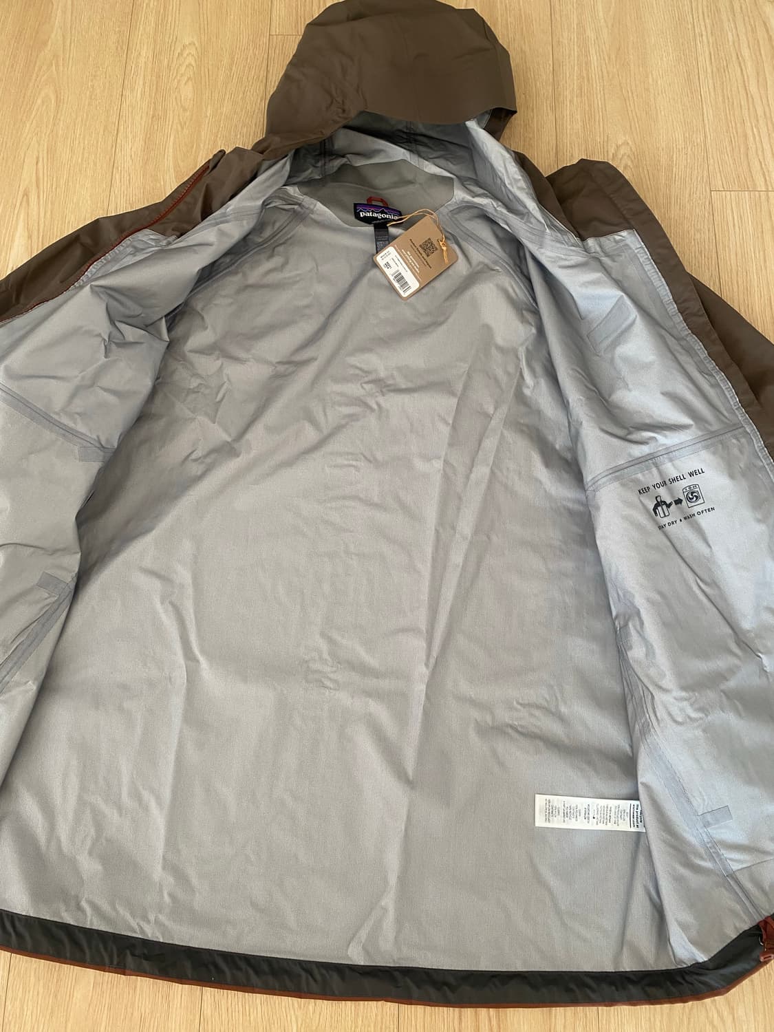 [L] 파타고니아 토렌쉘 3L 남성 자켓 말로 브라운 새제품  상품이미지7