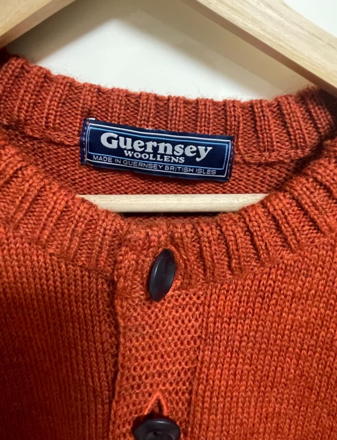 [42] 피셔맨 홀가먼트 가디건 -번트 오렌지 상품이미지4