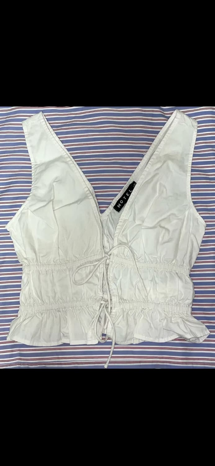 motelrocks 셔링 슬리브리스 상품이미지3