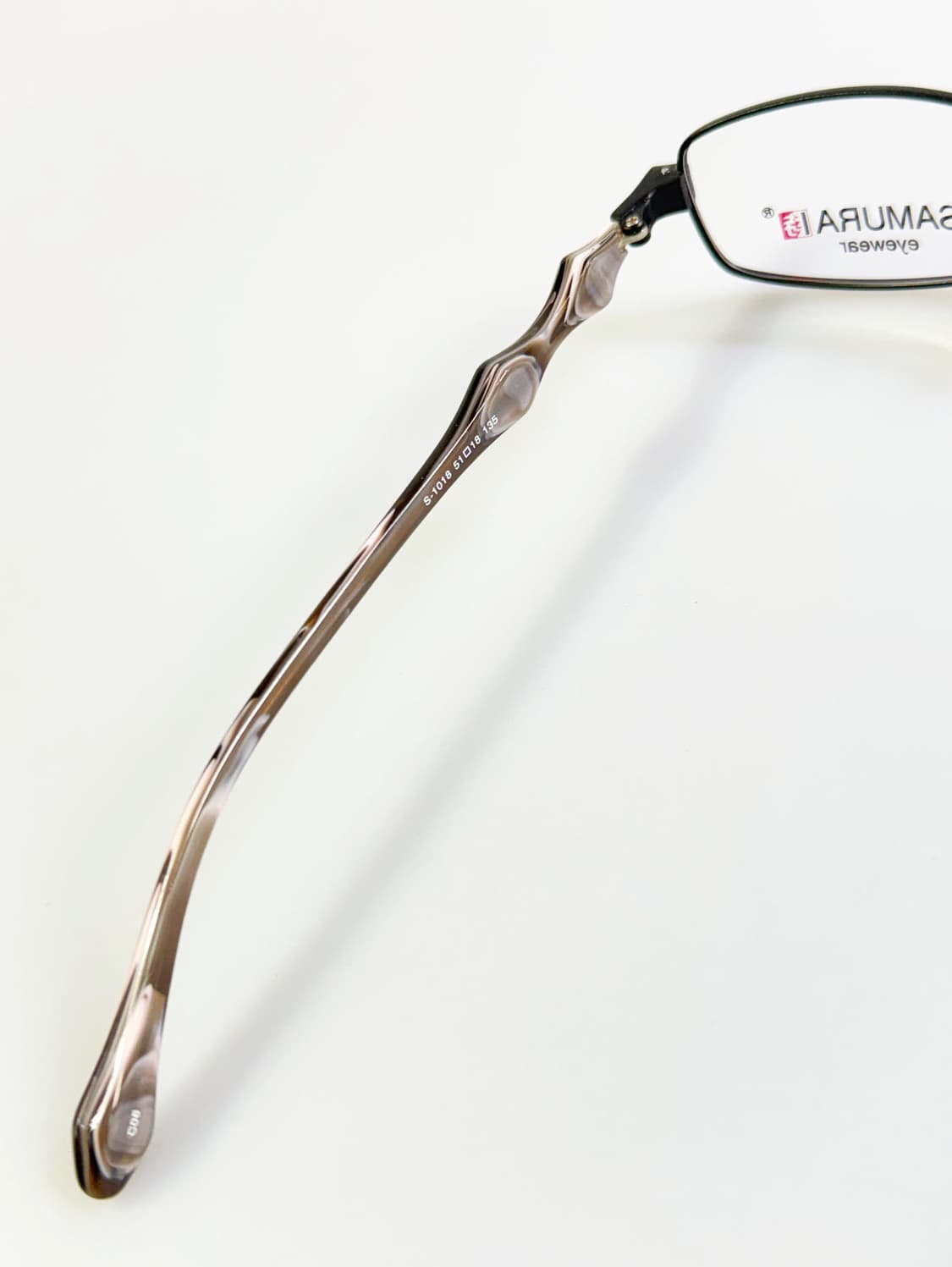 SAMURAI EYEWEAR 블랙 슬림 스퀘어 메탈 빈티지 안경 상품이미지7