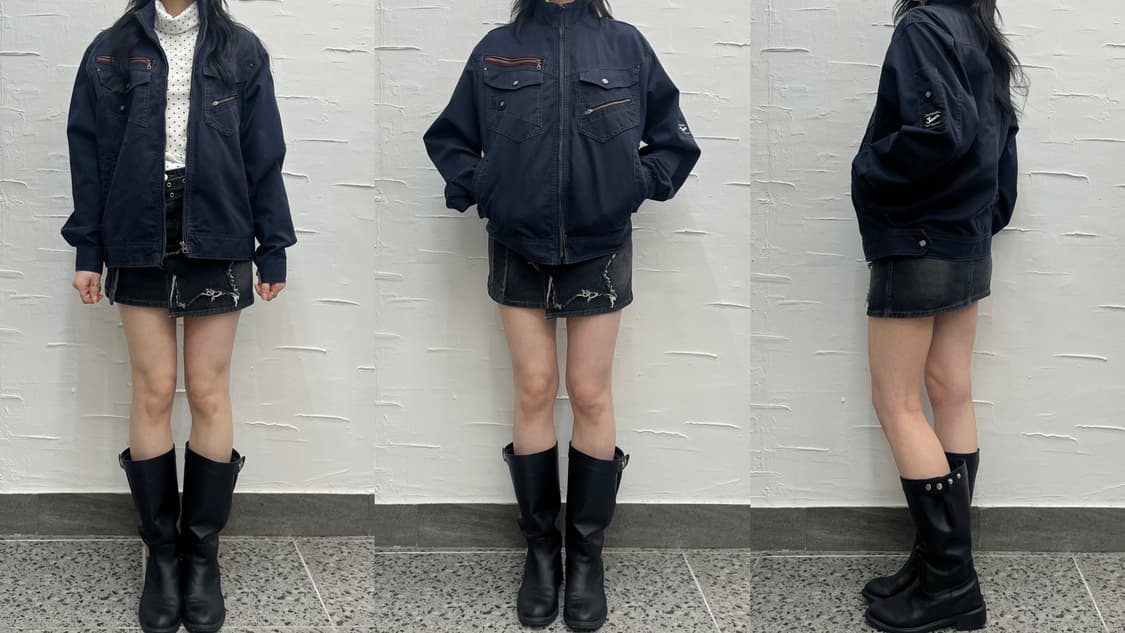 Jawin navy work jacket 상품이미지2