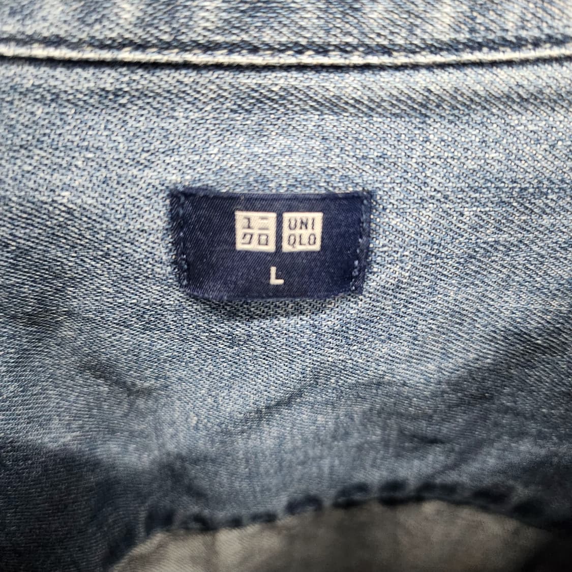 유니클로 투포켓 데님 셔츠 L(L) 상품이미지5