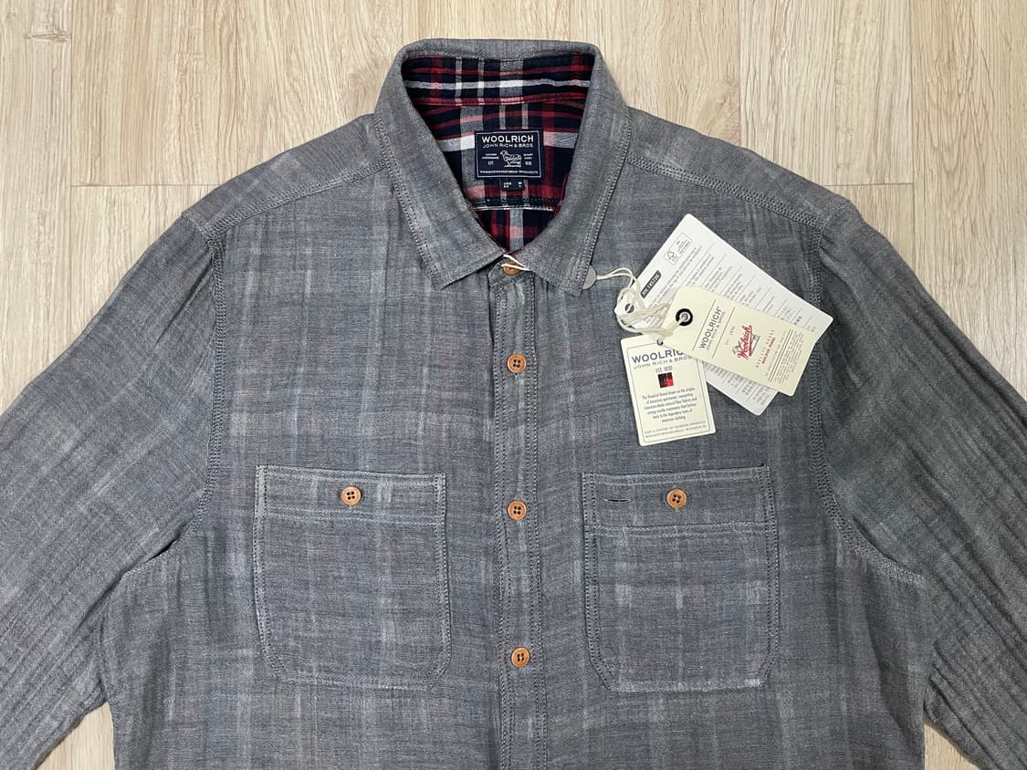 100) 울리치 샴브레이 워크셔츠(이탈리아제)새제품 상품이미지6