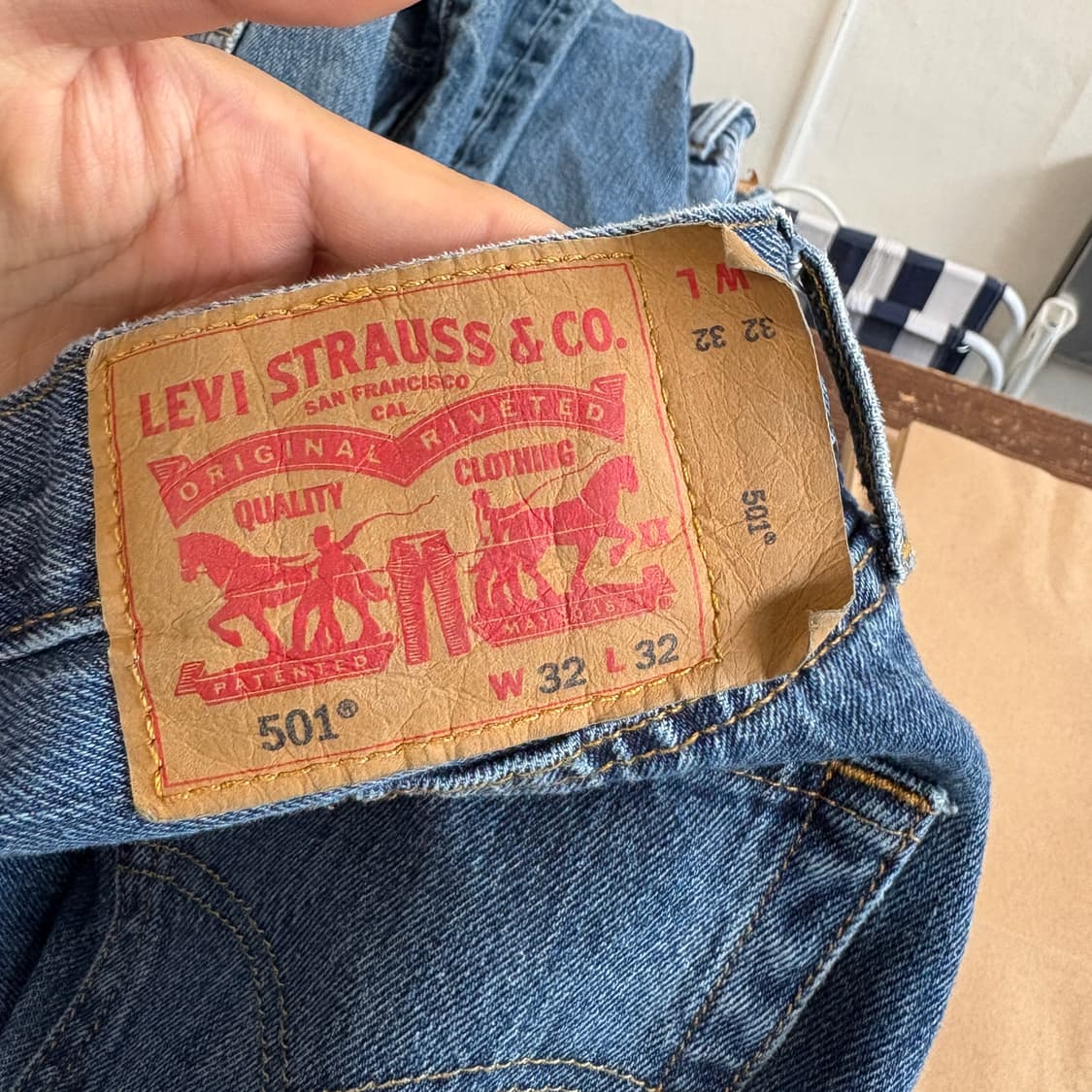 리바이스 정품 501 데님 팬츠 바지 상품이미지5