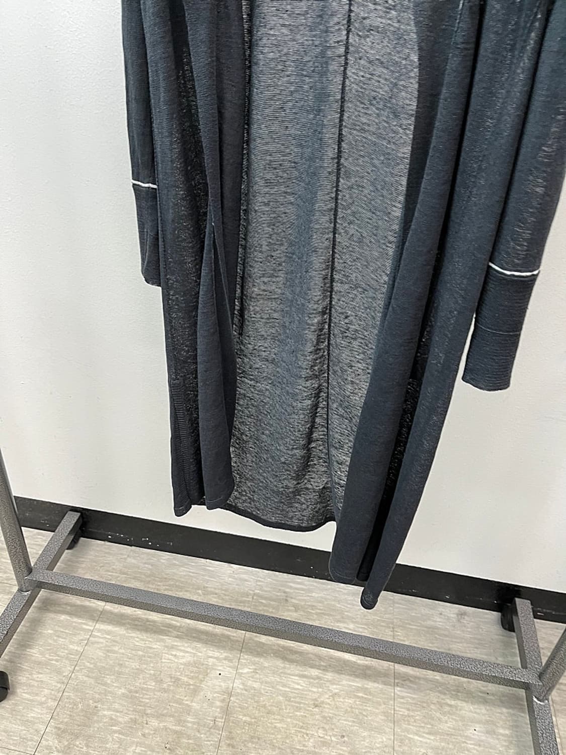 여) 타임 논버튼 롱 가디건  상품이미지4