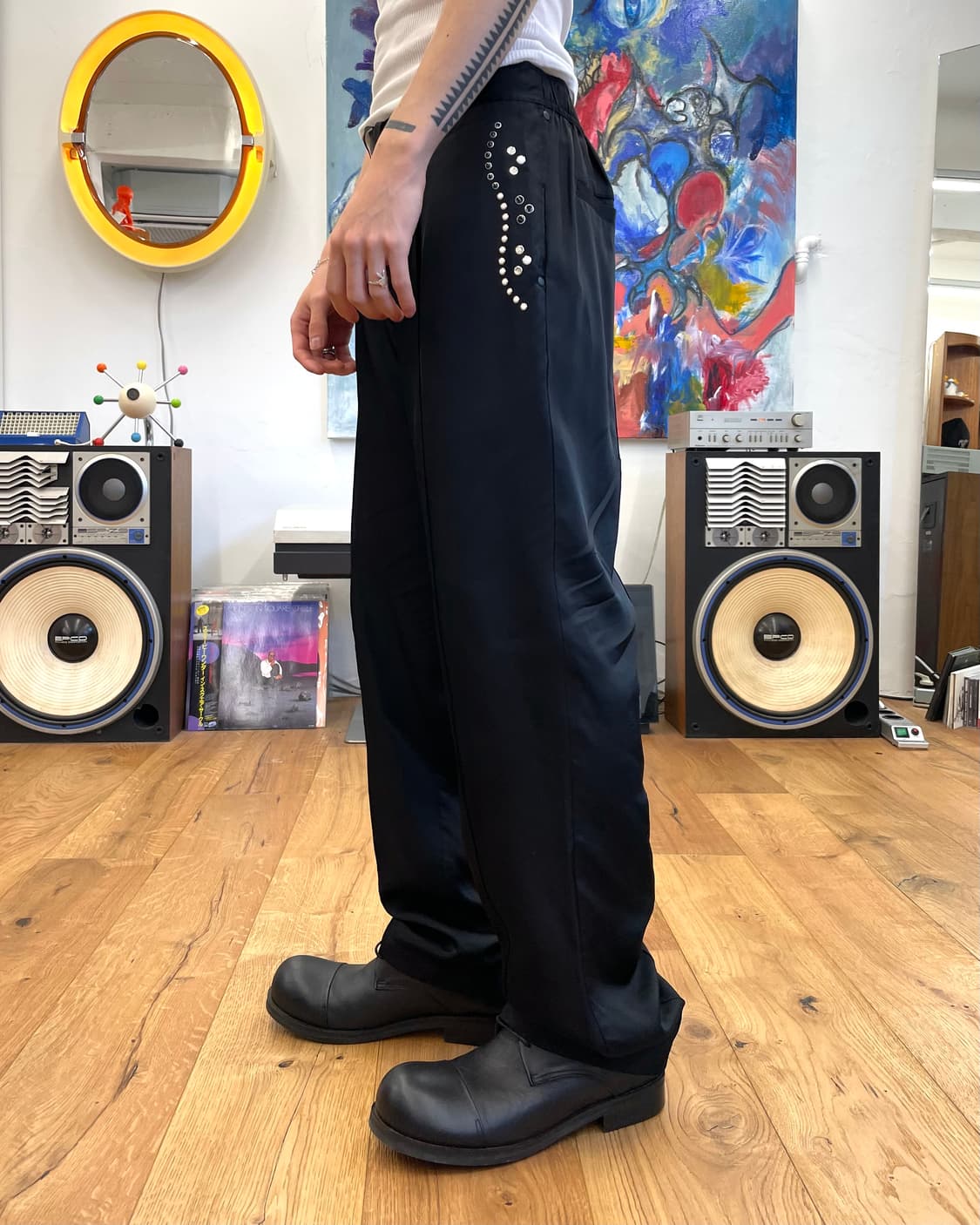 [44] 토가 비릴리스 스터드 큐프라 팬츠 상품이미지1