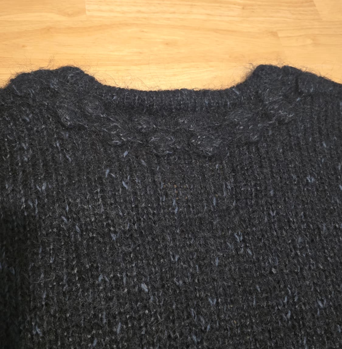 영국무드 일본제 팝콘짜임 울 가디건 상품이미지7