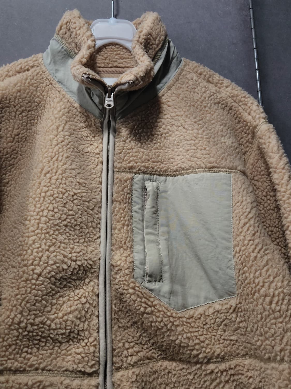 뽀글이 자켓 베이지 95(M) 상품이미지4