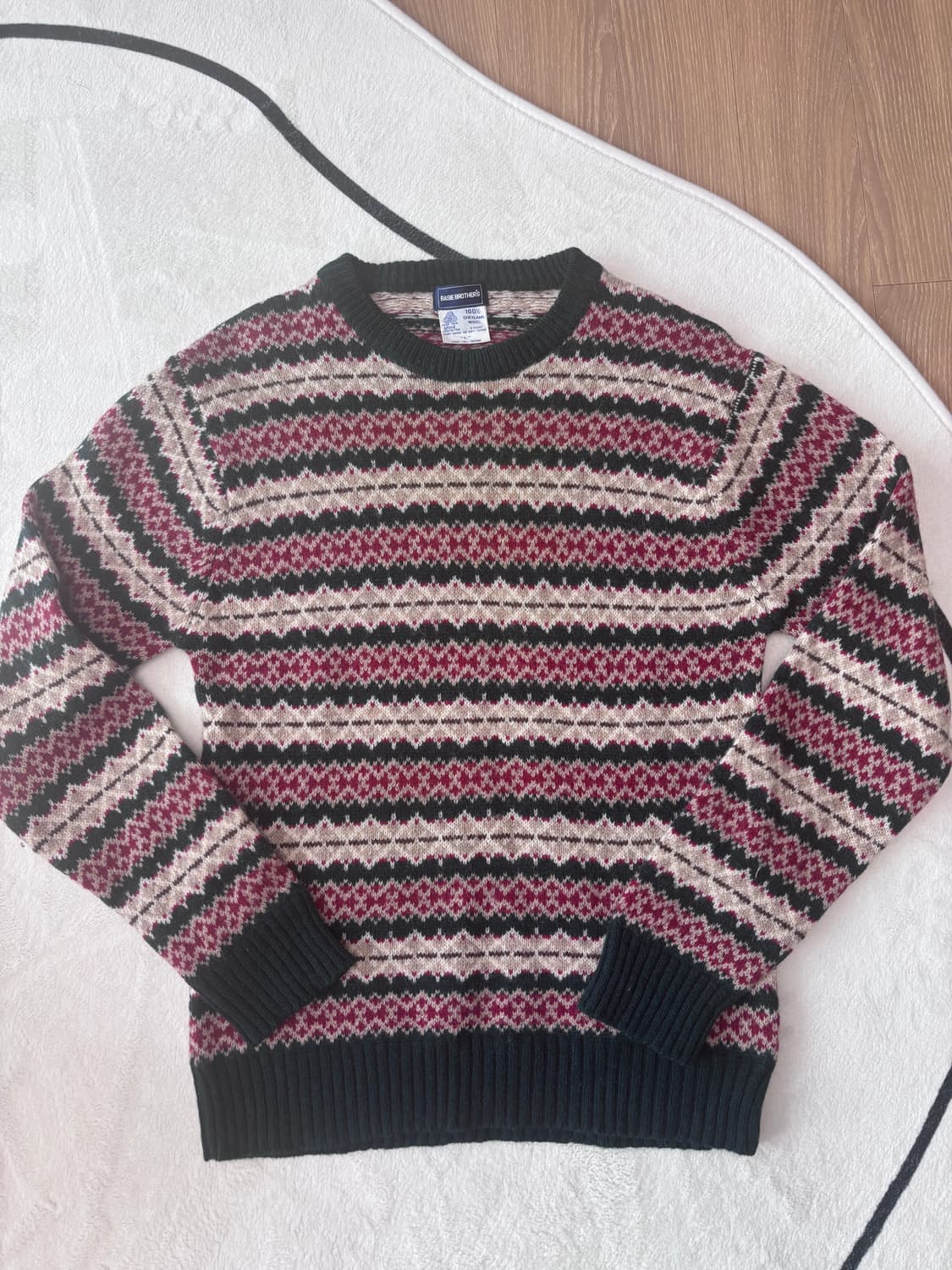 빈티지니트_페어아일 패턴니트 (울100) 상품이미지2