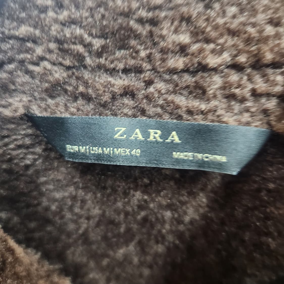 자라 스웨이드 양털 무스탕 자켓 XL 상품이미지5