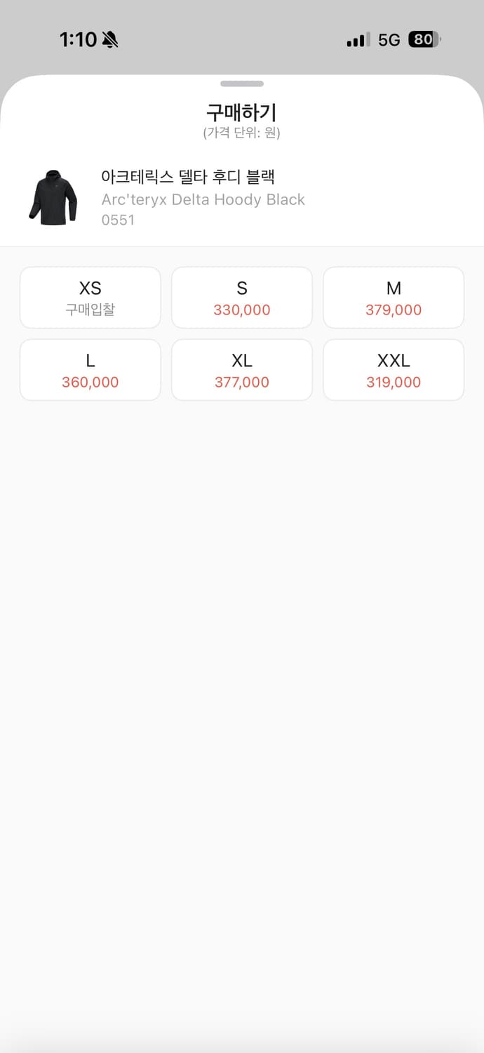 아크테릭스 델타 후디 xl 상품이미지2