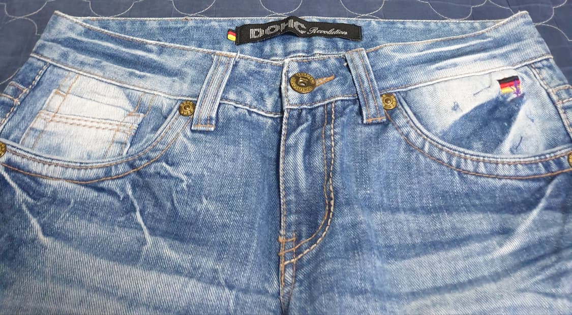 (빈티지) DOHC 에이징워싱 밑단컷팅 버뮤다 데님진 (28) 상품이미지2