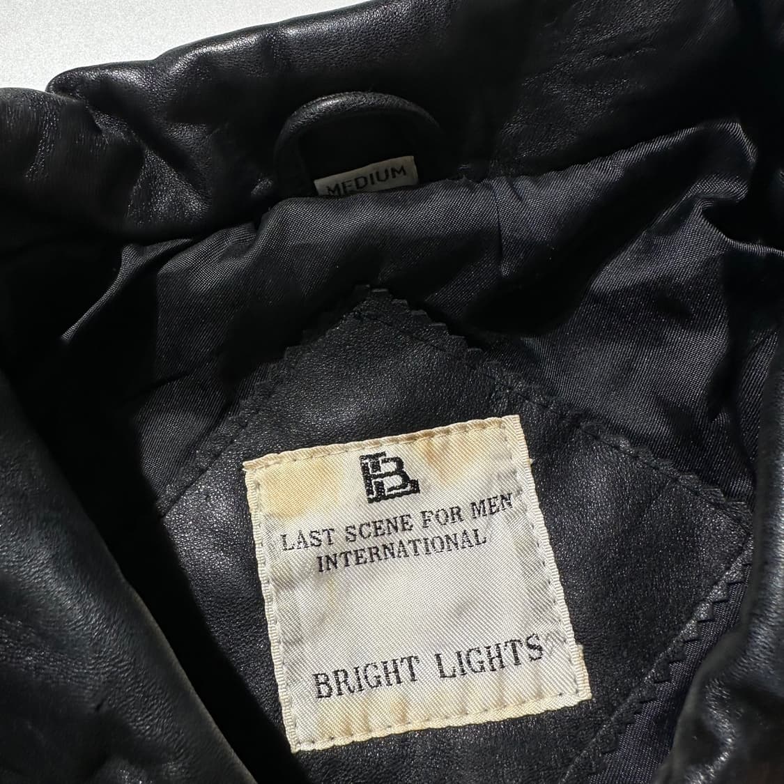 Bright Light 램스킨 싱글 레더 카코트 블랙 상품이미지4