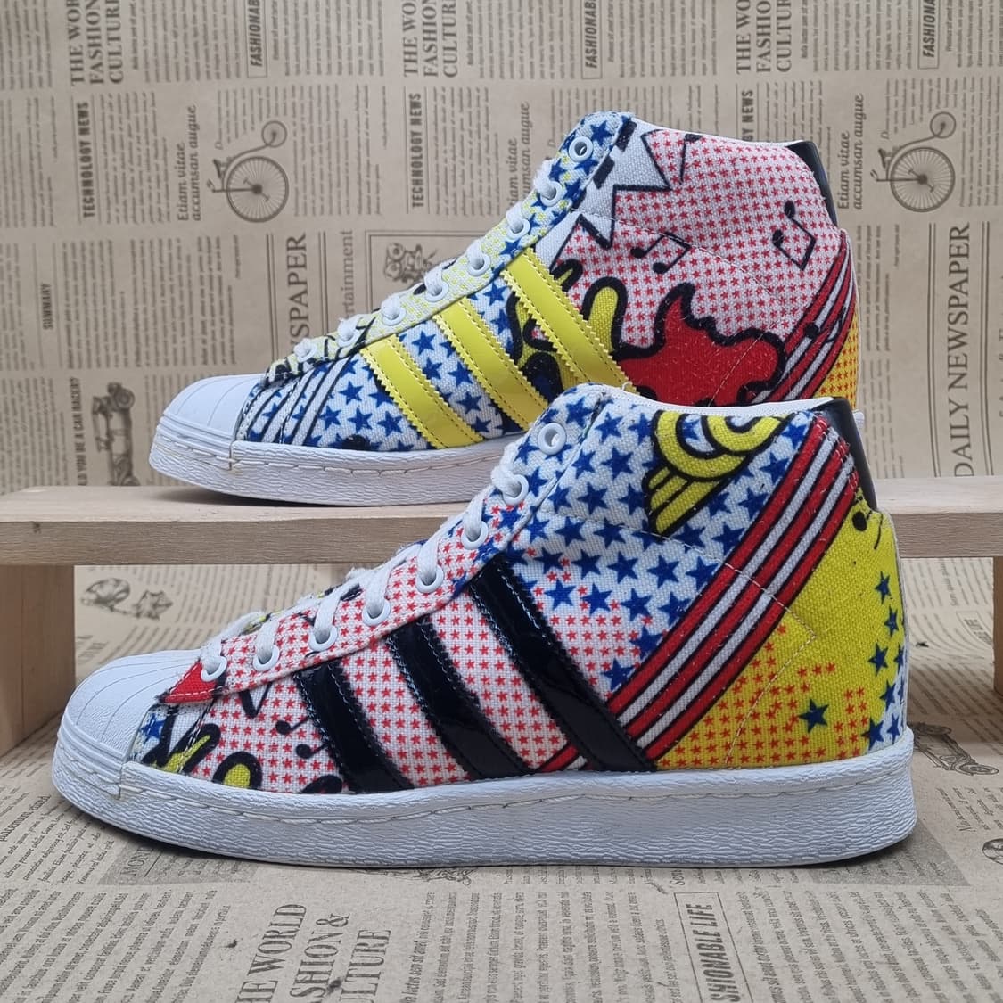 아디다스 슈퍼스타업 키높이하이탑245 굽5  상품이미지1