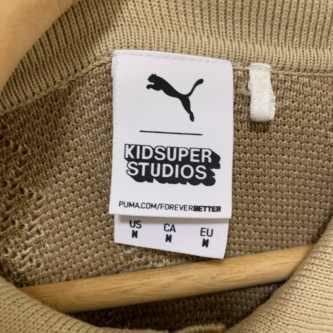 퓨마 푸마 빈티지 버튼 카라 니트 가디건 M 남녀공용 상품이미지3