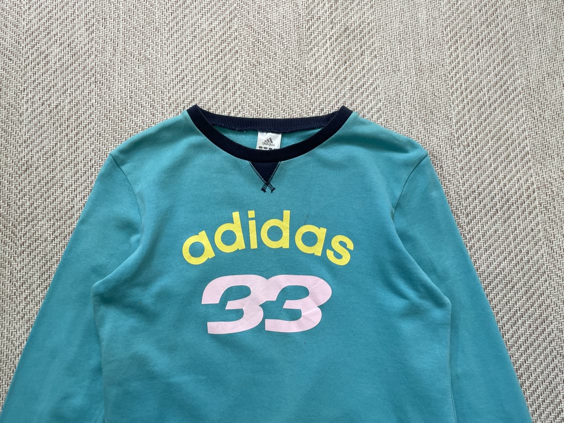 2010s adidas  아디다스 33 넘버링 거셋 롱슬리브 상품이미지4