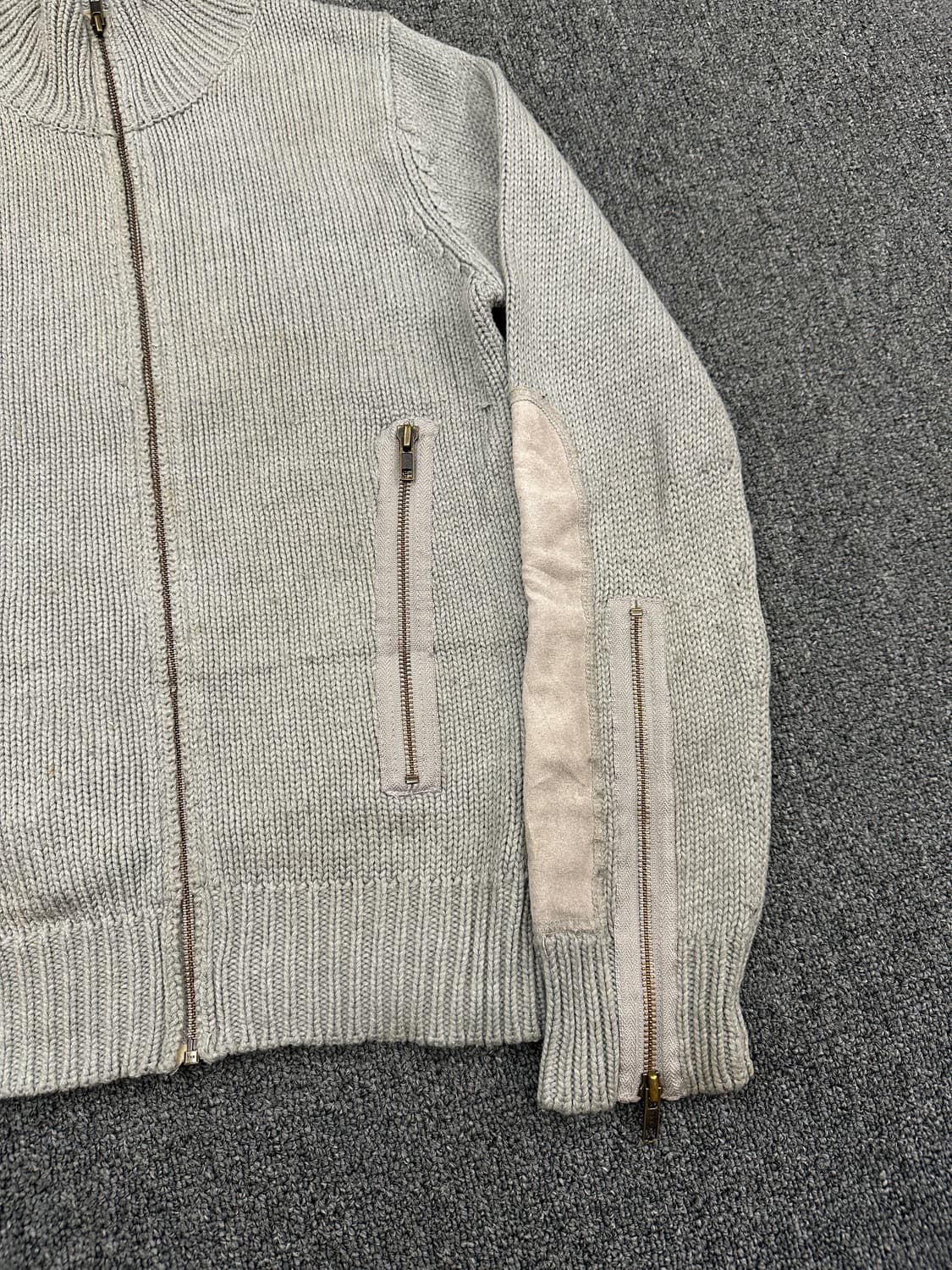 L) 재패니즈 빈티지 그레이 니트 집업 상품이미지4