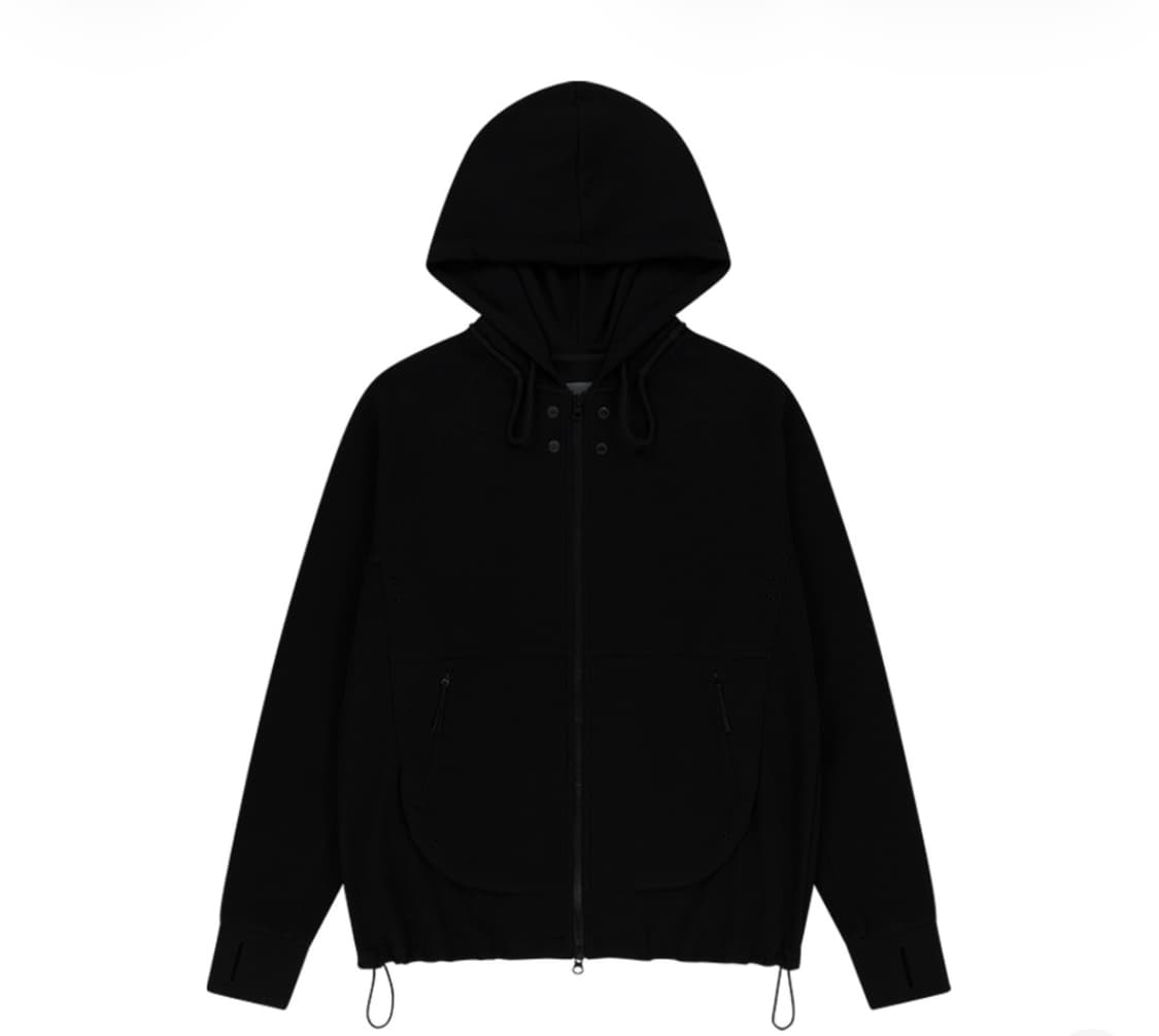 산산기어 서킷 집업 후디 블랙 1사이즈 상품이미지1