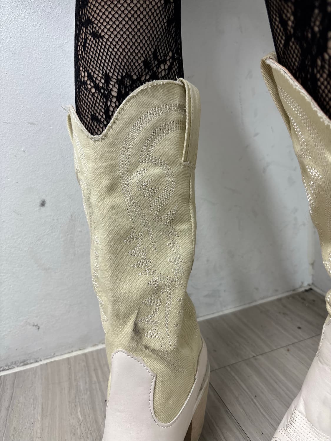 White&Ivory Western Long Boots 상품이미지4