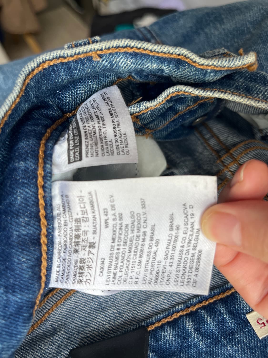 리바이스 웻지스트레이트진 25size levis wedgie 상품이미지5