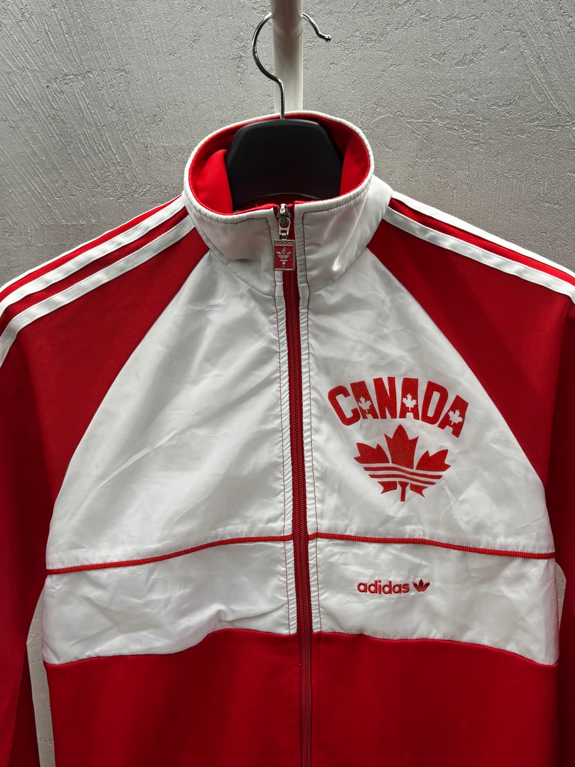 아디다스 캐나다 트랙탑 져지 집업 레드 화이트 90 상품이미지3