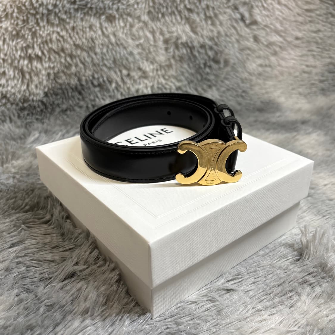 셀린느 트리옹프 벨트 뉴미듐 금장 80사이즈 상품이미지1