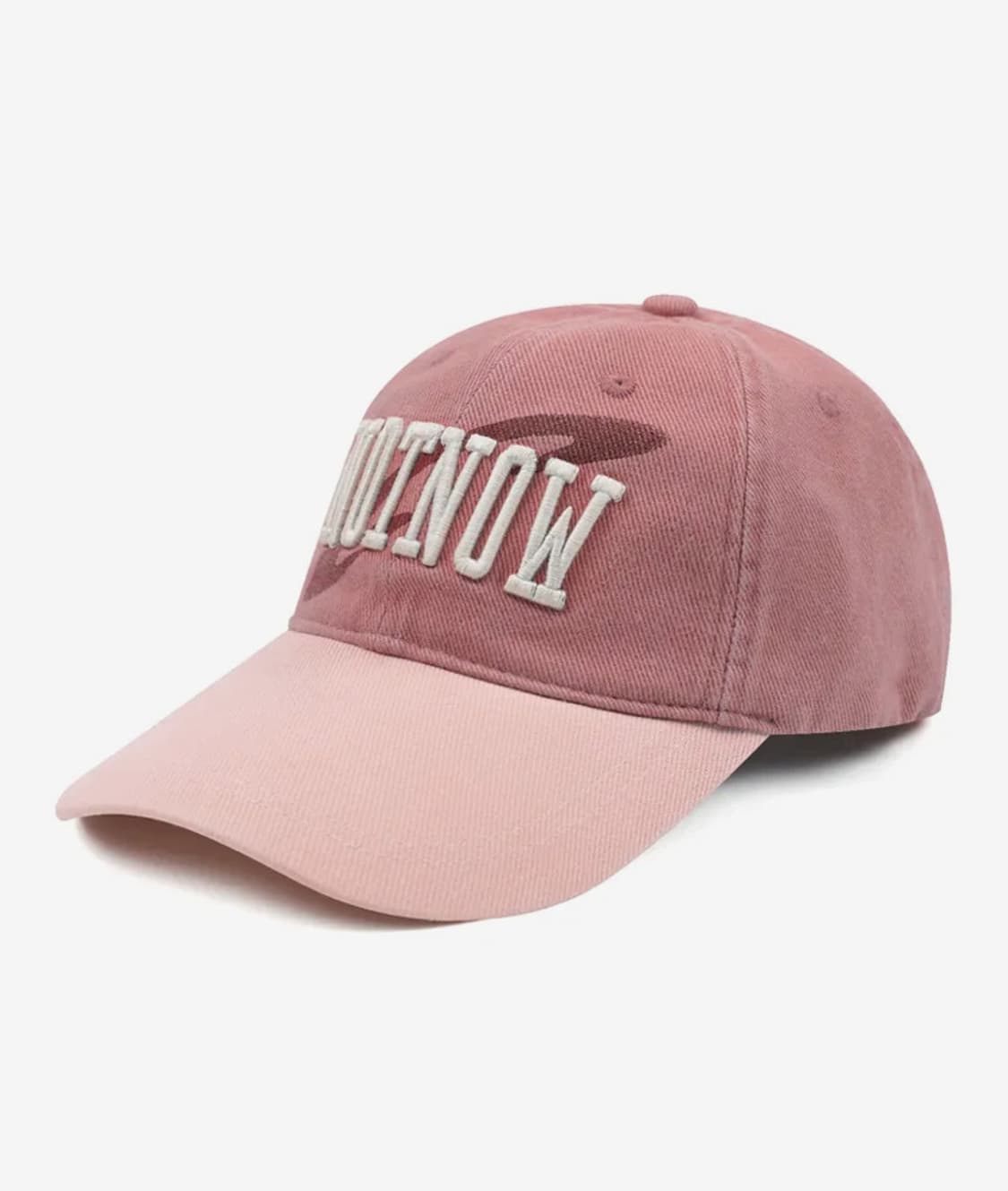 글랙 NOTNOW 배색 워시드 코튼 볼캡 (PINK) 상품이미지1