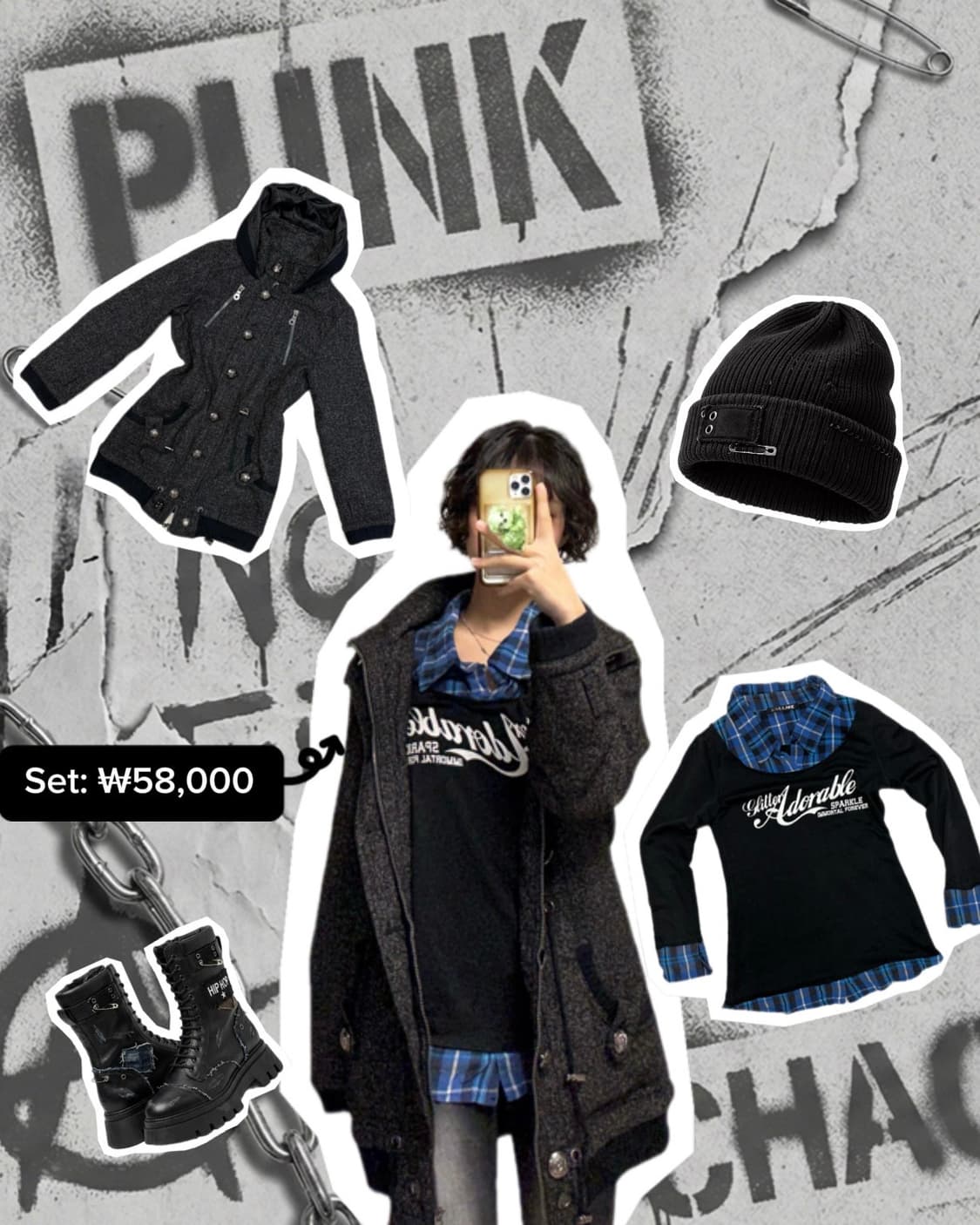 펑크 아우터 & 이너 상품이미지1