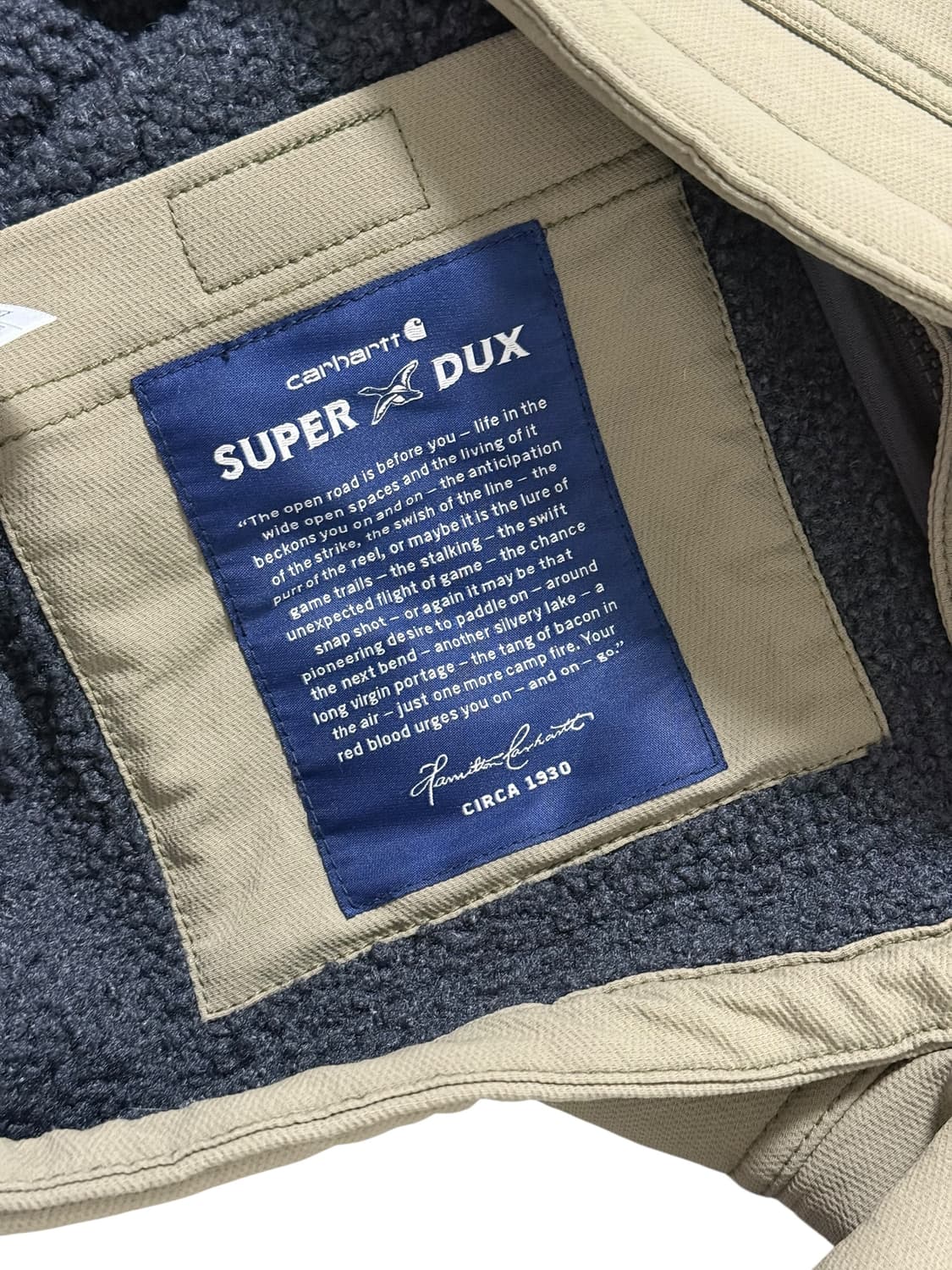 칼하트 슈퍼 덕스 릴렉스드핏 카키 자켓 상품이미지2