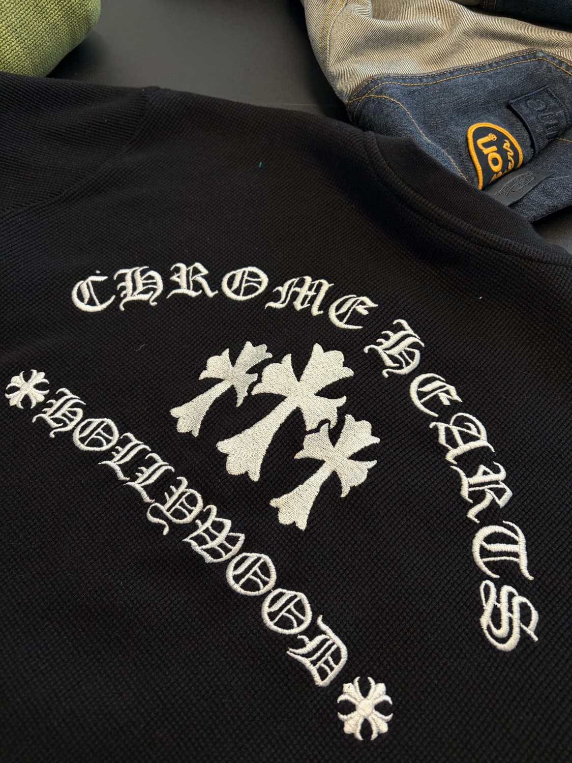 크롬하츠 세메터리 헨리넥 와플 니트 XL 상품이미지1