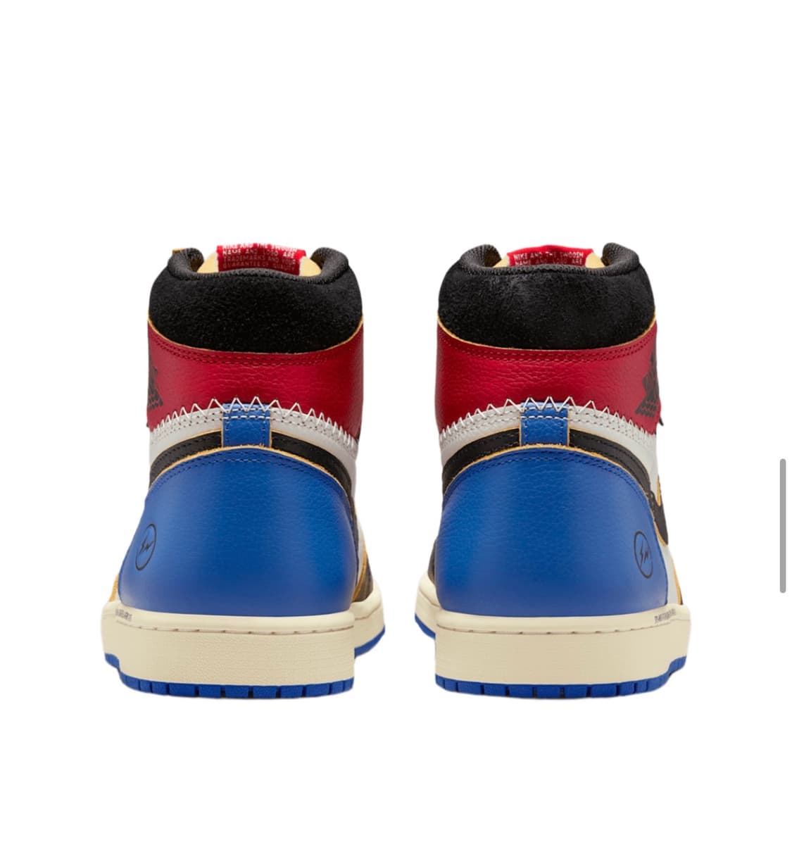 조던 1 x 프라그먼트 x 유니온 LA 블랙 앤 바시티 레드 285 상품이미지3