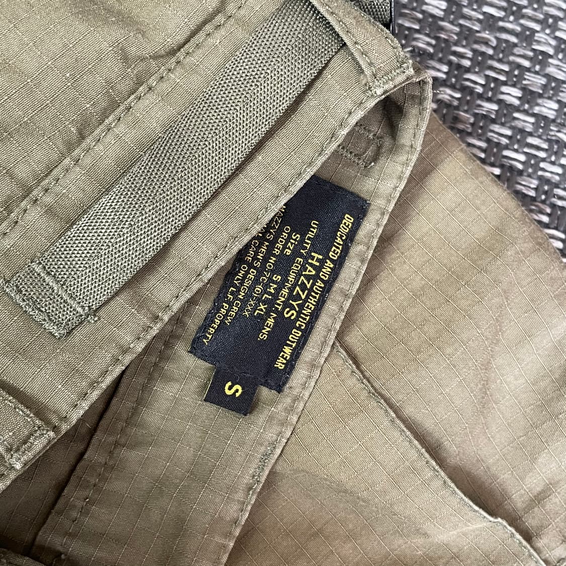 헤지스 신치백포인트 카키 카고 하프팬츠 S 상품이미지4