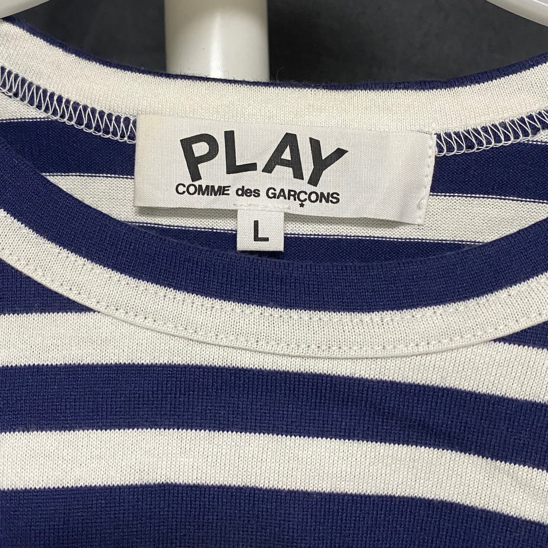 꼼데가르송 더블와펜 롱슬리브 네이비 L 상품이미지4