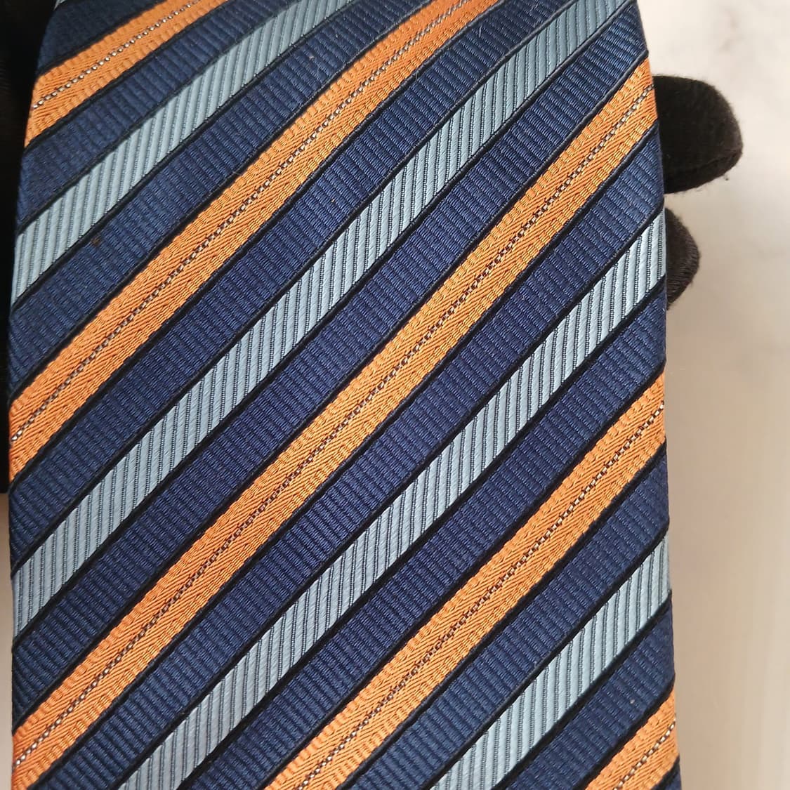 니나리치 스트라이프 실크 넥타이 9.6cm A+등급 A19011
 상품이미지5