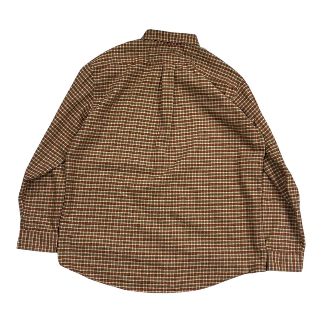 L) 엘엘빈 L.L.Bean 브라운 체크 플란넬 셔츠남방 상품이미지3