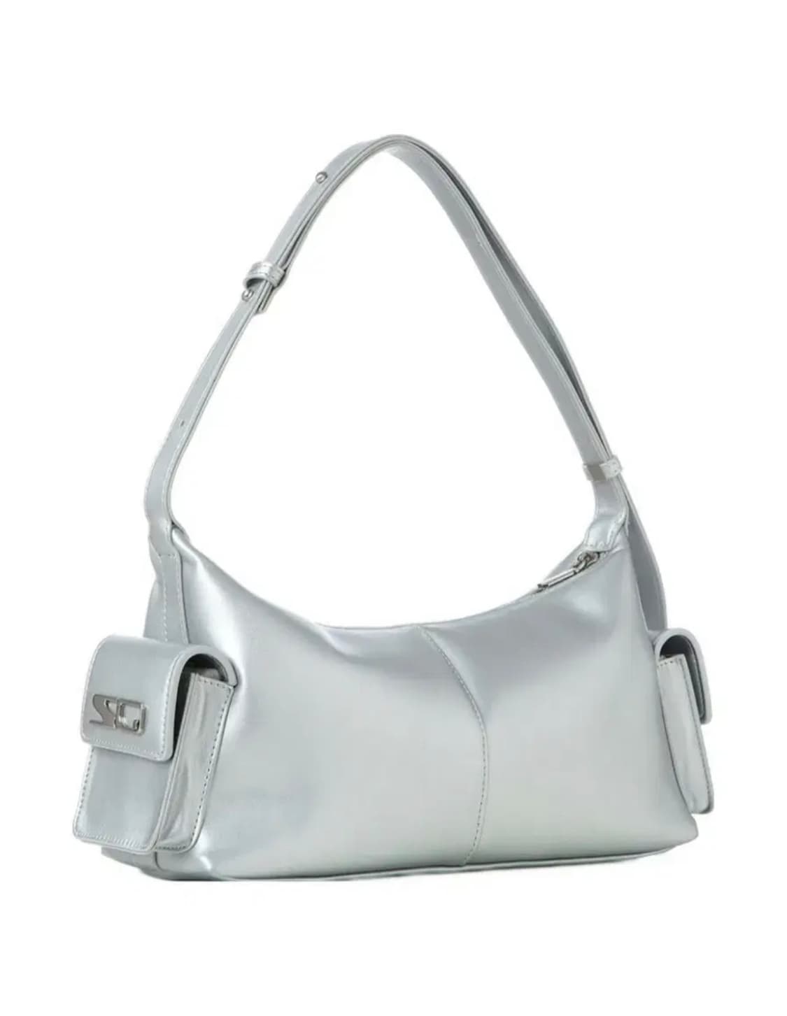 [새제품] 스퀘어라인 헤바 숄더백 크로스백 실버백 상품이미지1