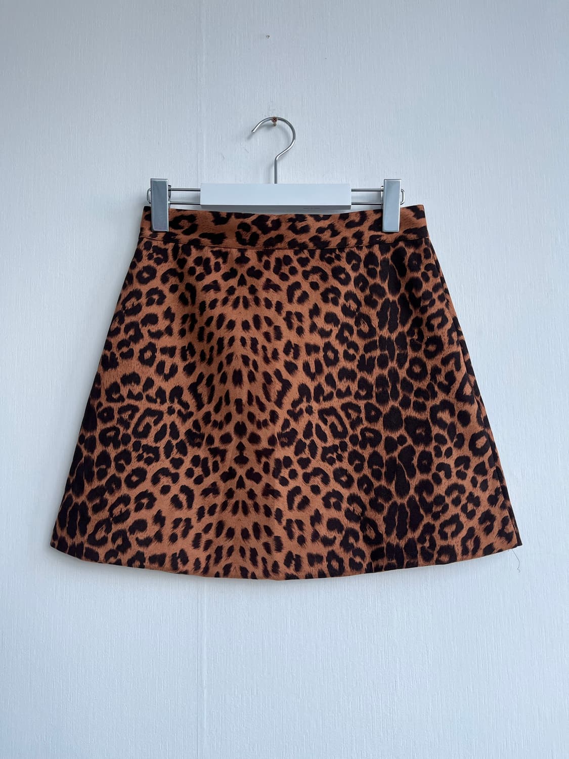 호피 스웨이드 미니 스커트 상품이미지1