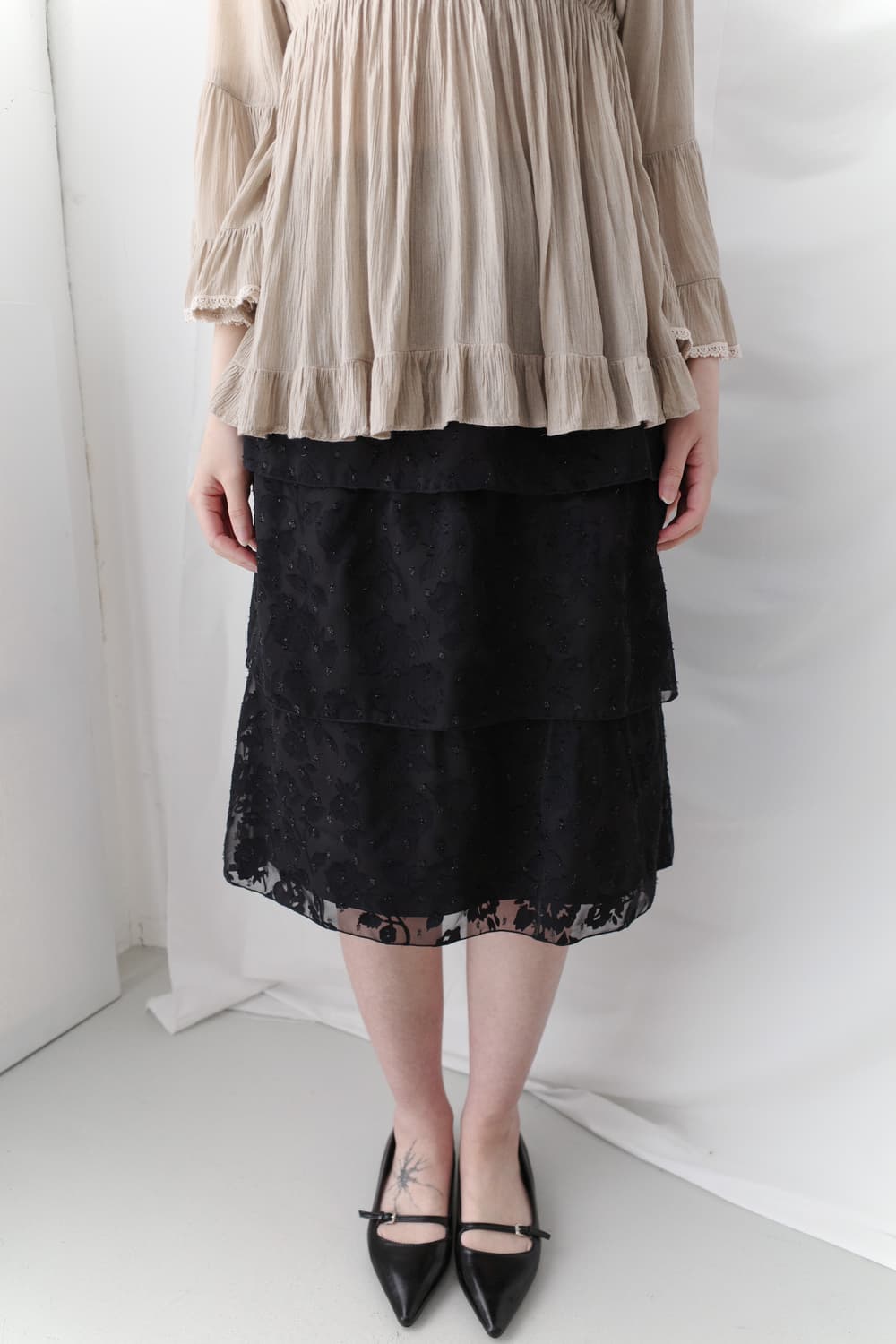 flower pearl skirt  상품이미지5