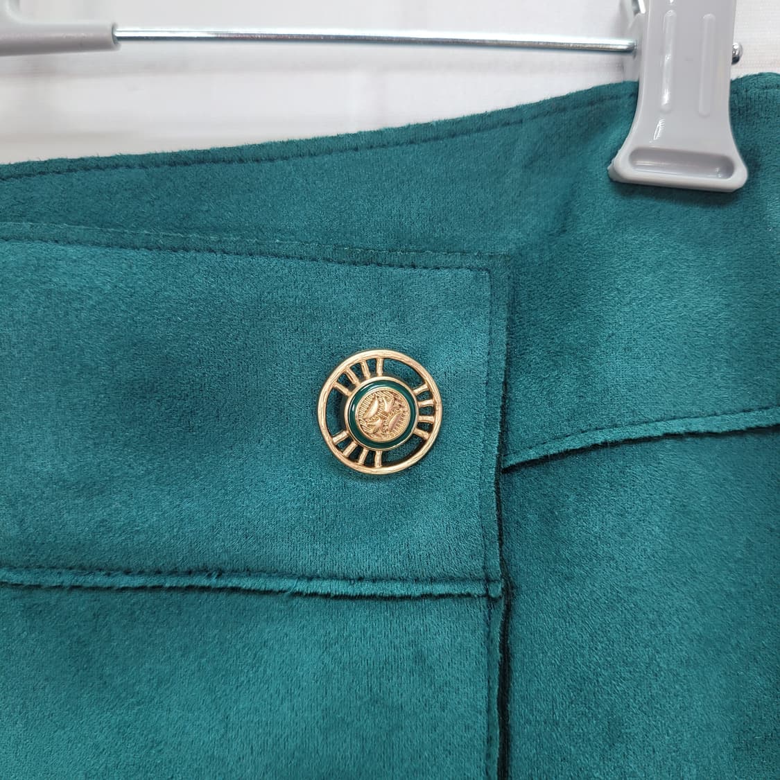 DEWL 듀엘 스웨이드 언발란스 랩 미디 스커트 55사이즈 새상품급 상품이미지3