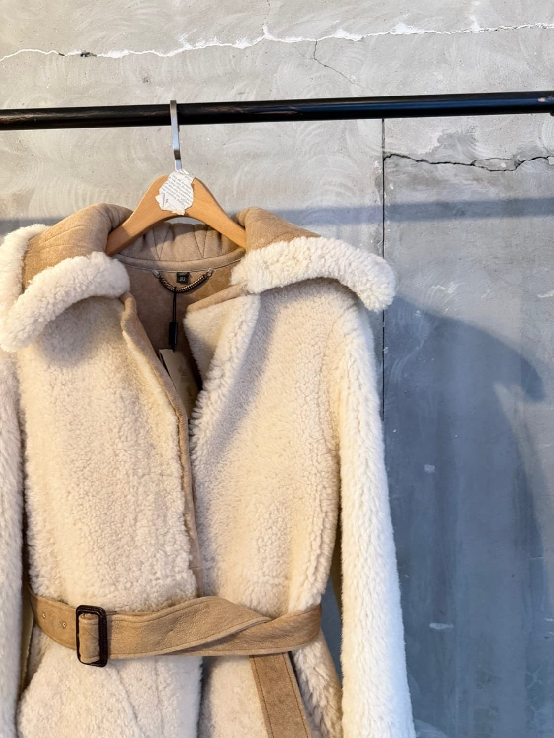 버버리 시어링 레더 코트 66~77 상품이미지8