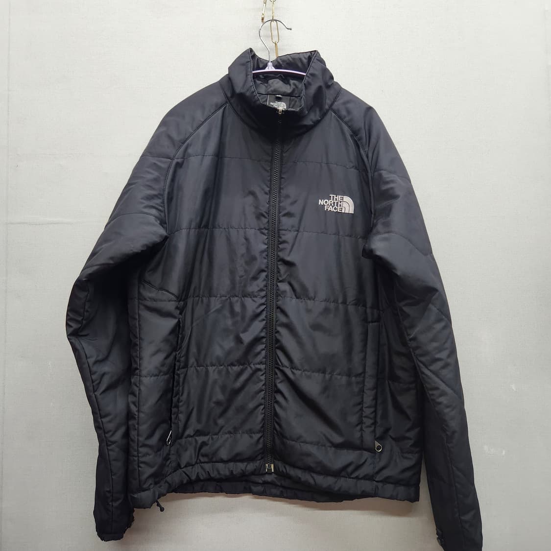 노스페이스 로고 경량 패딩 스트링 점퍼 L 상품이미지1