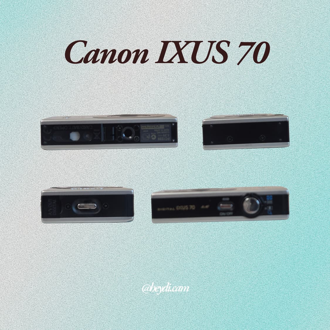 (강민경 아이브 리즈 은채) 캐논 ixus70블랙 (SD1000, IXY 상품이미지3