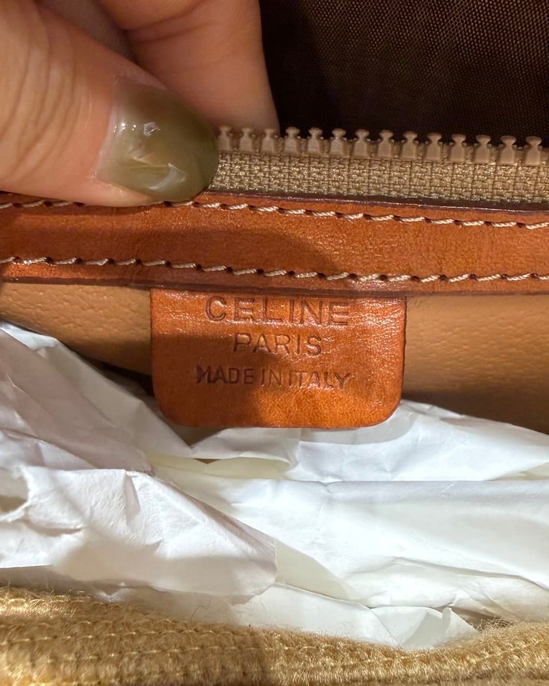 셀린느 브라운 마카담 탑 핸들백  상품이미지8