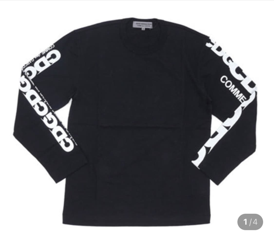 CDG 도쿄 꼼데가르송 레터링 롱슬리브 상품이미지1