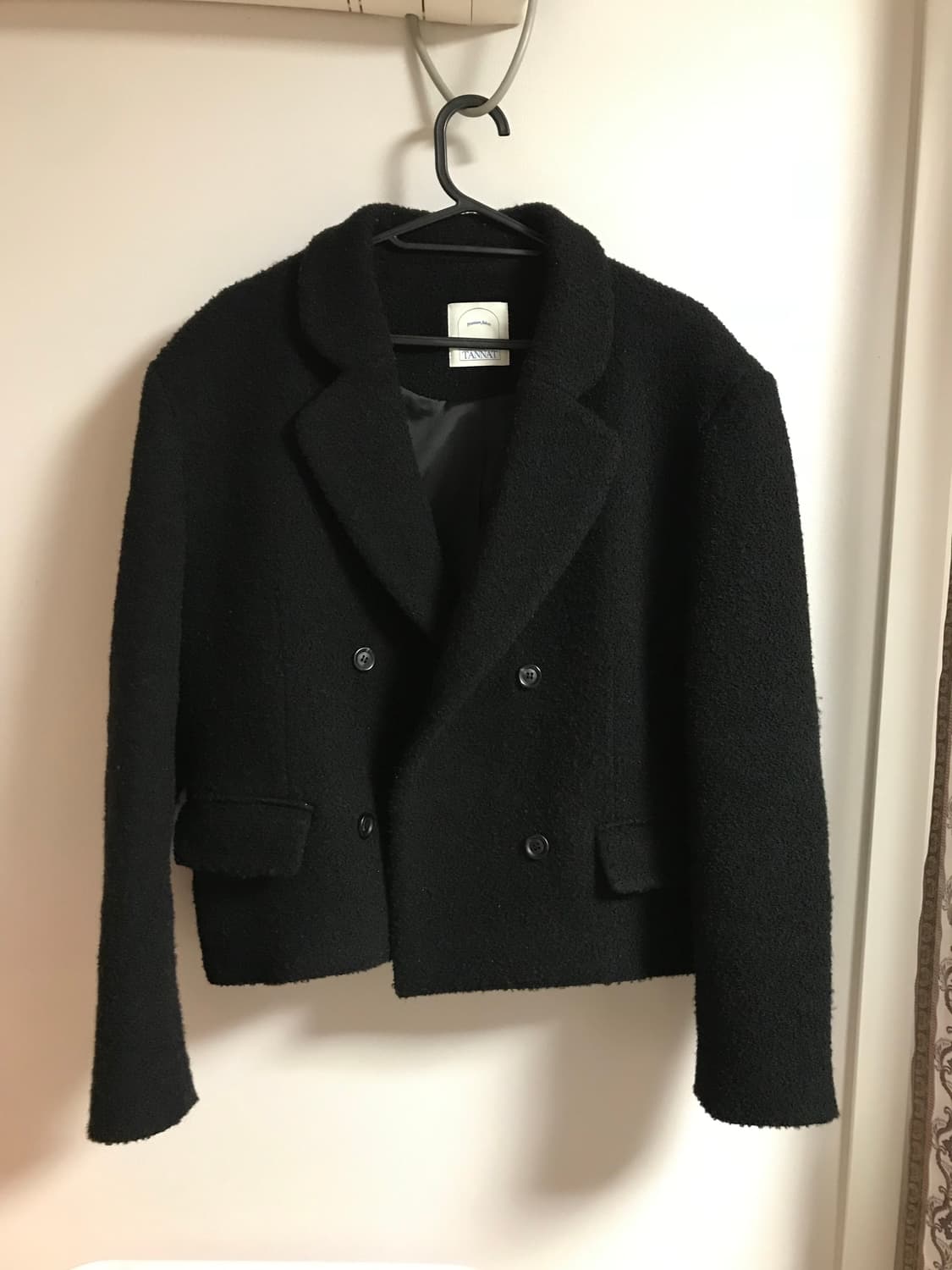 타낫 울 부클 숏자켓 블랙 상품이미지1