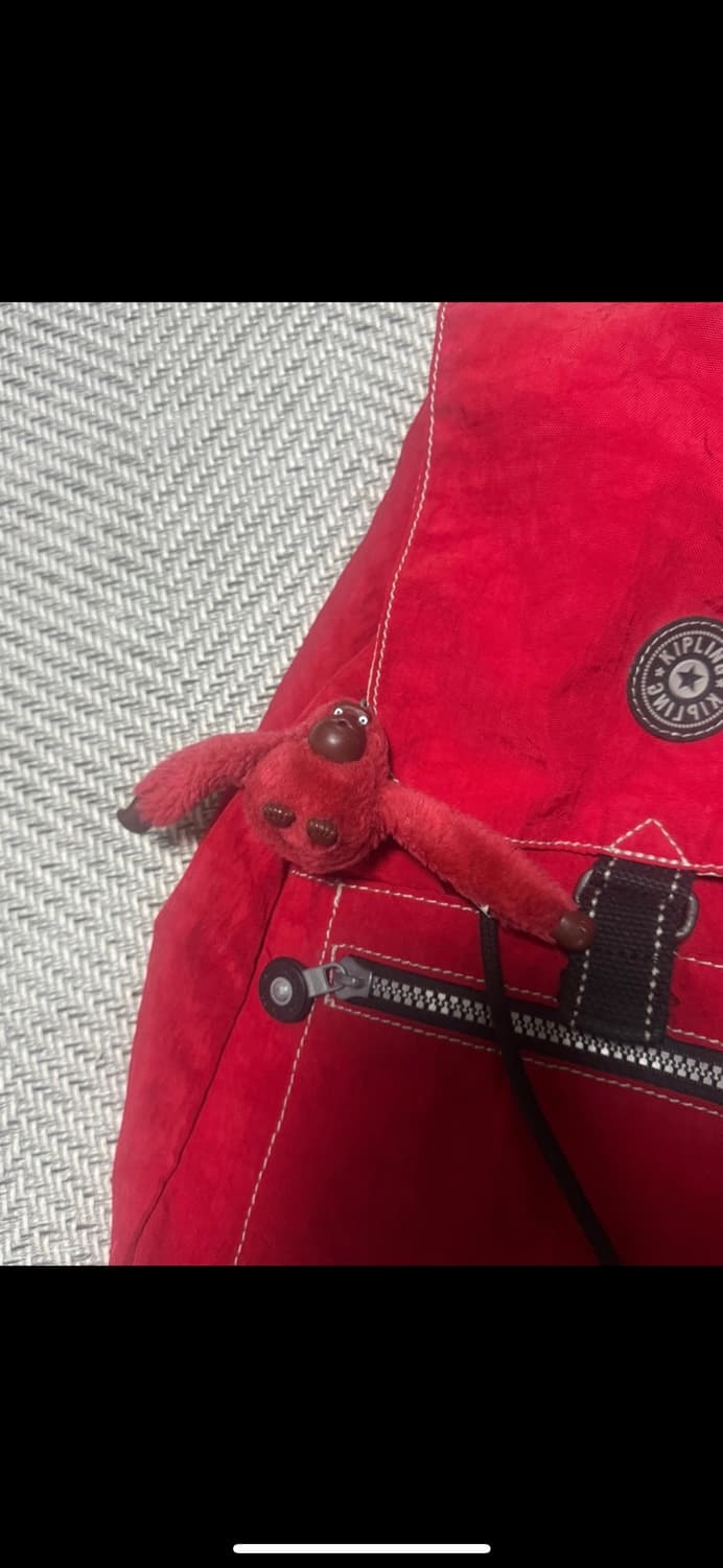 빈티지 키플링 레드 복조리 백팩  상품이미지4