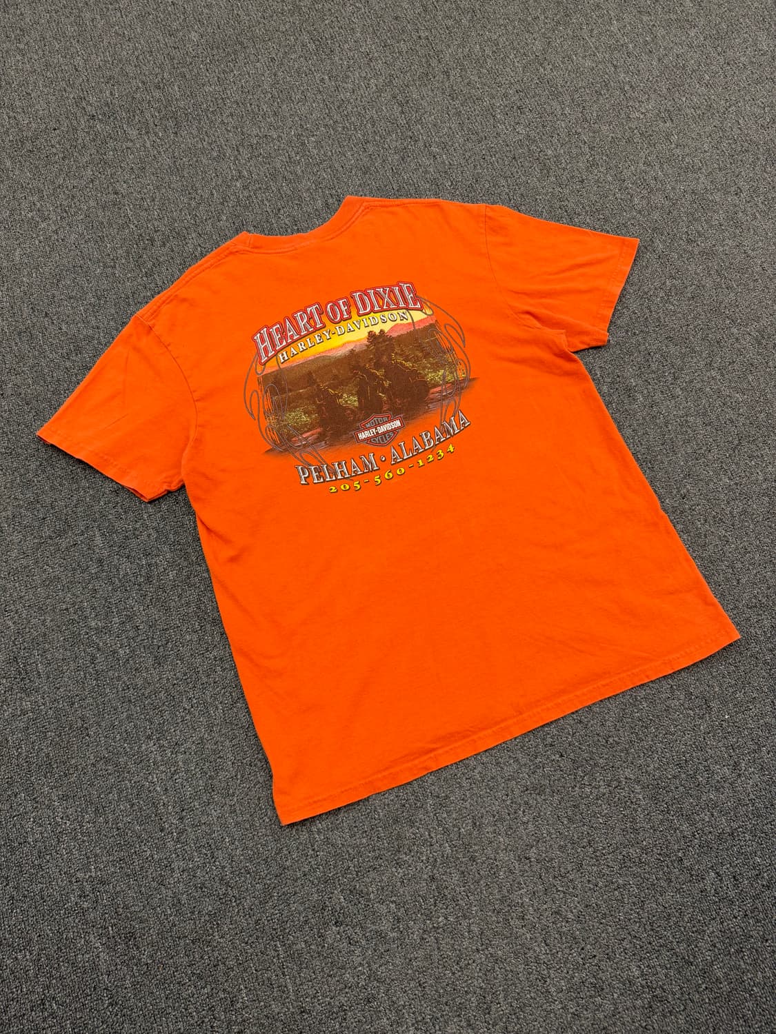 L) 할리데이비슨 빈티지 프린팅 반팔 티셔츠 상품이미지4